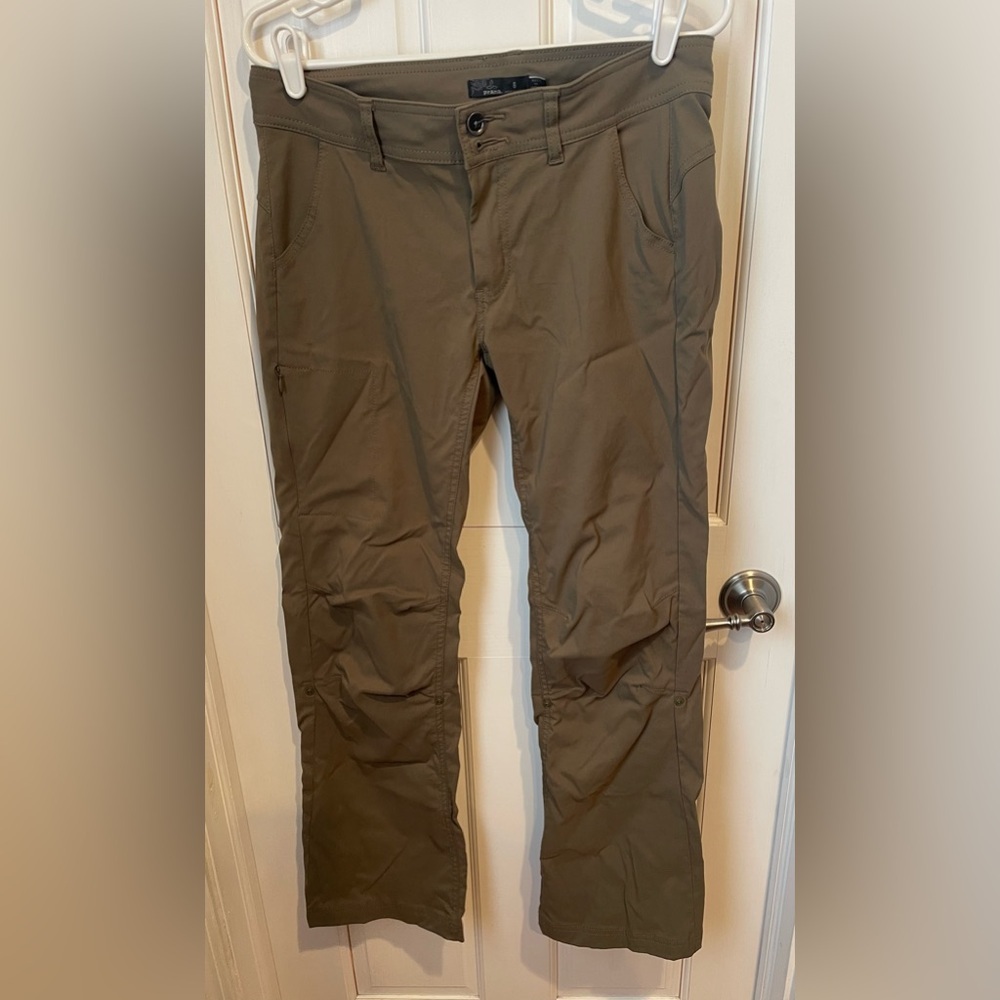 Prana Women’s Khaki Cargo Pants 8